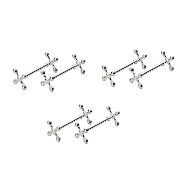6 stk Legeret spisepinde Hvileskeer Stativ Gafler Knive Holder Stativ Stativ Metal Craft Borddekoration