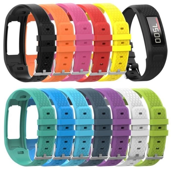 Oransje erstatnings silikon håndleddsstropp for Garmin VivoFit 2/1 Fitness Activity Tracker-L