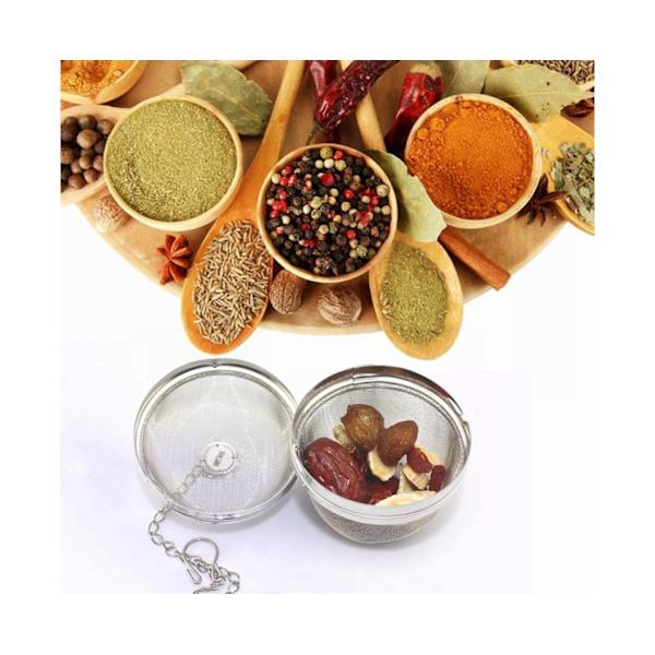 Kryddboll Kryddinfuser Extra Stor 4,5 tum i diameter, Rostfritt Stål - Multi
