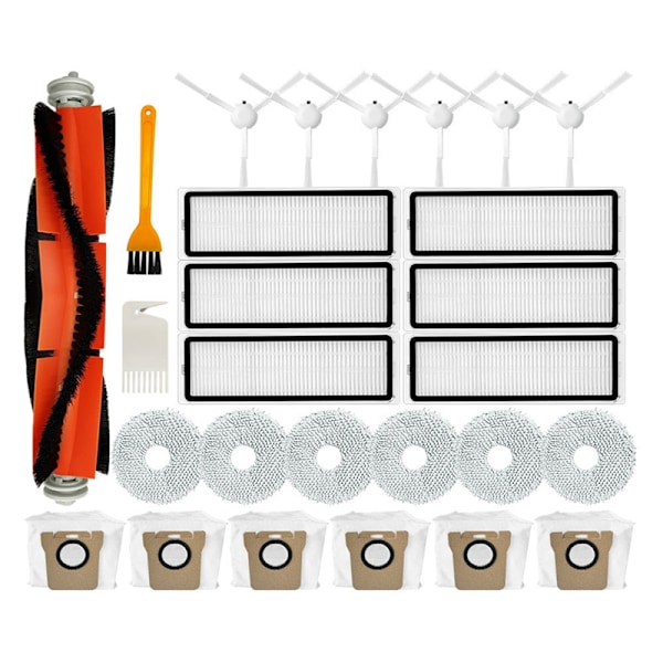 For Xiaomi Robotstøvsuger X10+ / B101CN/ Dreame L10S Ultra / S10 Pro Reservedeler Hovedbørste Sidebørste Hepa Filter Mopp Støvpose