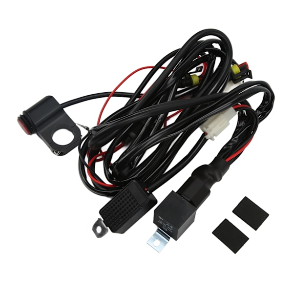 13ft LED-lys bryter ledningsnett 14AWG 1‑til‑2 med relé 40A sikring for motorsykkel SUV ATV UTV