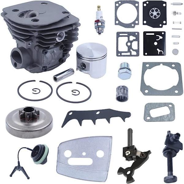 45 mm cylinderkolvsats kompatibel med Husqvarna 353 350 351 346XP CS 2152 2153