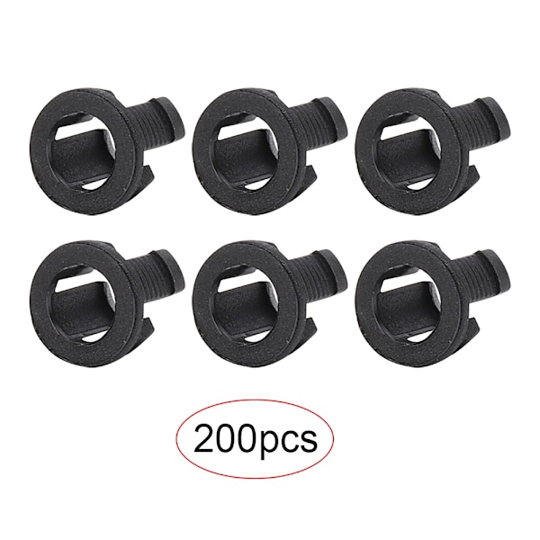 200PCs LED Holder Electronic Component Accessory Diode Bracket Mount Plastic Black 5mm