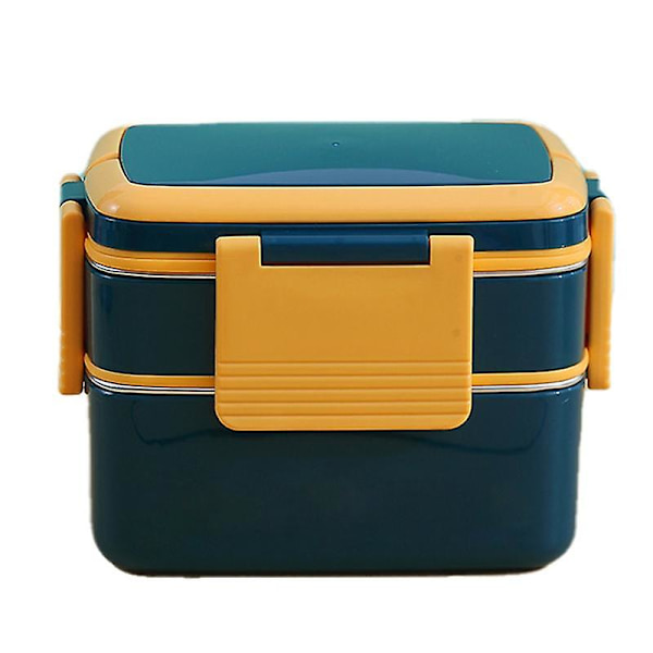 Rostfritt Stål Lunchbox För Barn Bärbar Läckagesäker Bento Box Med Matförvaringsbehållare Blå Y