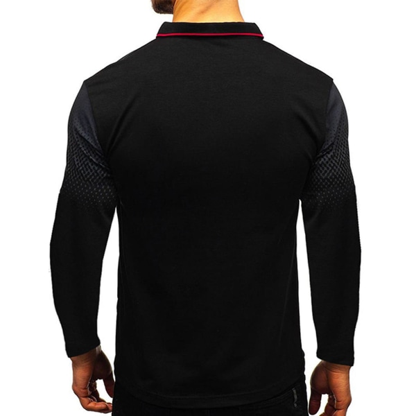 Herreoverdele Golf Polo Shirt Business Shirt Black 3XL