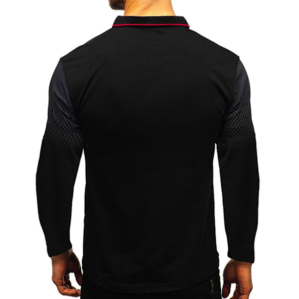 Miesten Golf-Poloshirt, Business-Paita Black 3XL