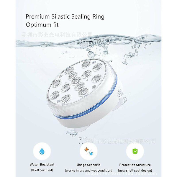Lay-Z-Spa LED-belysning för badtunna - 7 färger, undervattensbelysning