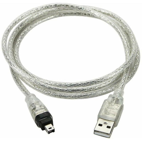 Usb hann til Firewire Ieee 1394 4 pins hann Ilink adapterkabel for Sony Dcr-trv75e Dv -ES