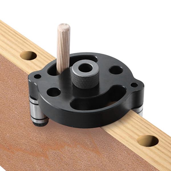 Aluminiumlegering Träbearbetning Rak Hålstans Locator Snickeri Borrguide Verktyg