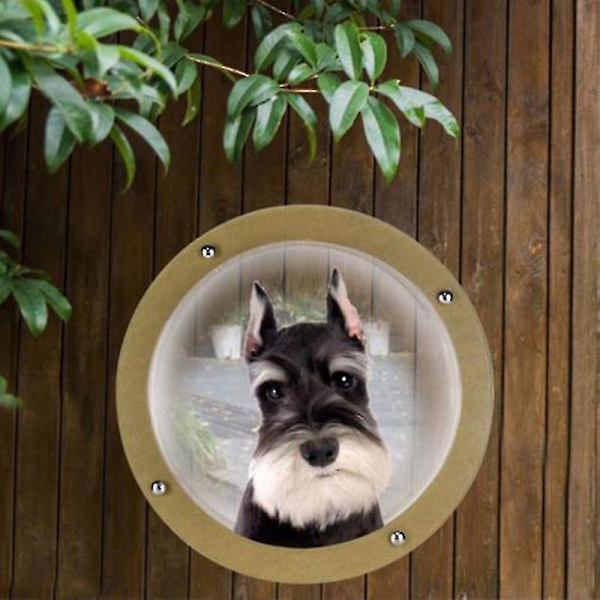 Kuppelvindue til kæledyr Transparent Akryl Halvcirkelformet Dæk Pet Gærde Vindue til Kat Hund