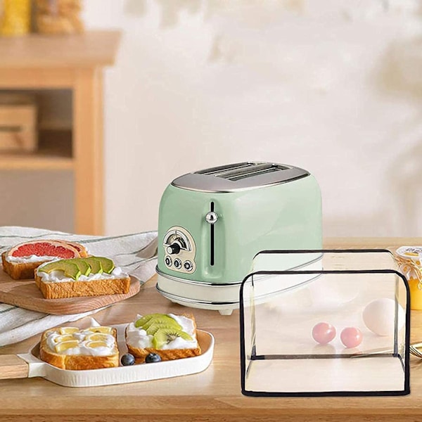 Brödrost Dammskydd Köksmaskinsskydd Transparent Frukostmaskin Brödrostskydd Vikbart Dammskydd