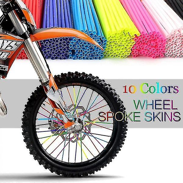 36 stk. Cykel Motorcykel Dirt Dekoration Motocross Hjul Eger Wraps Fælge Red