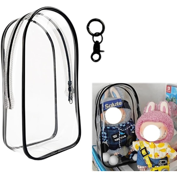 Skyddande skal för LABUBU Plyschfigur Docka, Plastskydd för LABUBU The Monsters Figur Nyckelring A2