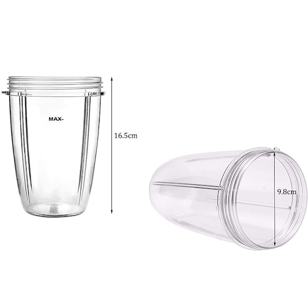 680 ml Kupit Nutribullet-lisätarvikkeille 600W 900W Tehosekoittimen Mehulingon Sekoittimen Varaosat (2 kpl)