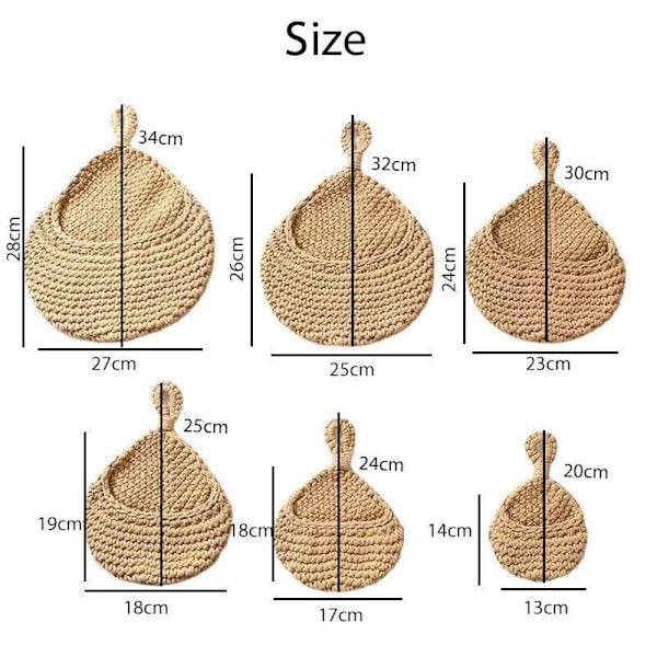 Riippuva seinäorganisaattori vihanneshedelmäkori keittiön säilytyspussi tee-se-itse 22*17*14cm