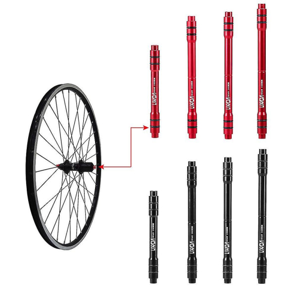 Lixada 12 mm:n ja 9 mm:n QR-sovitin MTB-pyörän läpiakselille, pikalukitus 142/148 mm, takapyörän navan sovitin 148mm