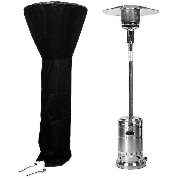 210d Sort Heavy Duty Vandtæt Standup Patio Heater Cover Heater Covers 226X85X48CM