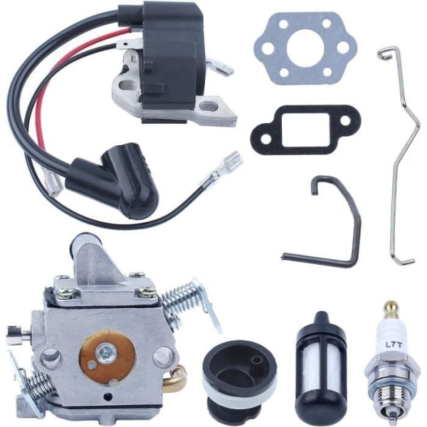 Carburetor Ignition Coil Compatible With 017 018 MS170 MS180 Throttle Choke Rod Kit