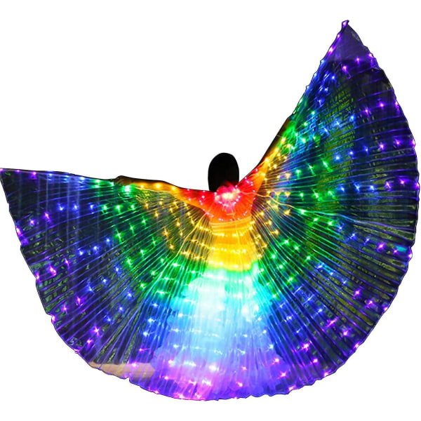 Led-vinger for voksne, Led sommerfugl Isis-vinger Led Isis-vinger lyser opp magedanskostymer