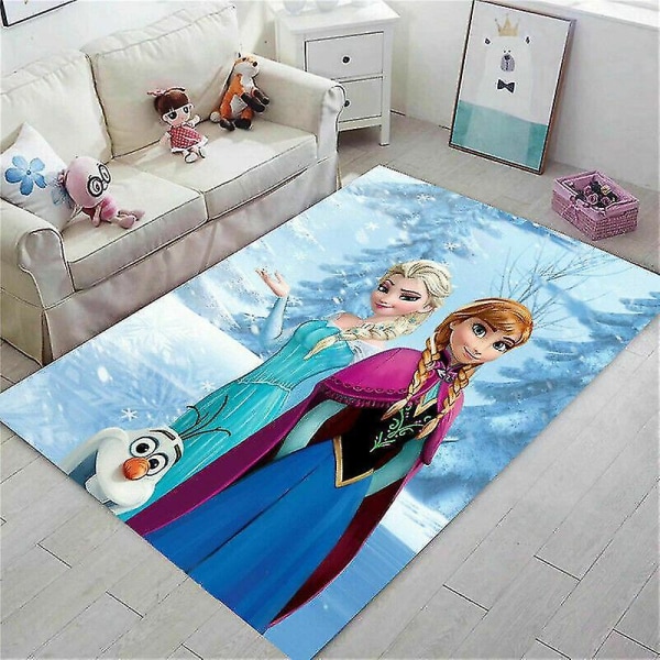Sarjakuva Frozen Anna Elsa Olaf Alue Matot Matot Liukuesteet Koti Olohuone Lapset Makuuhuoneen lattiamatot Liukumattomat 80X120cm