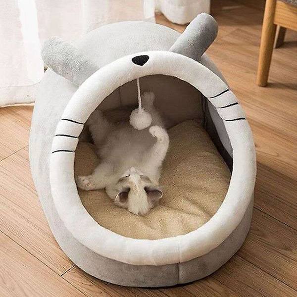 Kissankoko Koti Kennel Pesä Pyöreä Lemmikit Nukkumisluola Kissankoko Sängyt Lemmikki Kori Mukava Kissankoko Lepopaikka Tyyny Kissankoko Koti Teltt Koiran Koti E L (48X45X37cm)