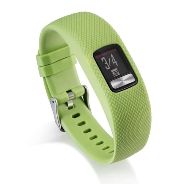 Silikonarmbandsrem för Garmin VivoFit 4 Fitness Activity Tracker Small i grönt