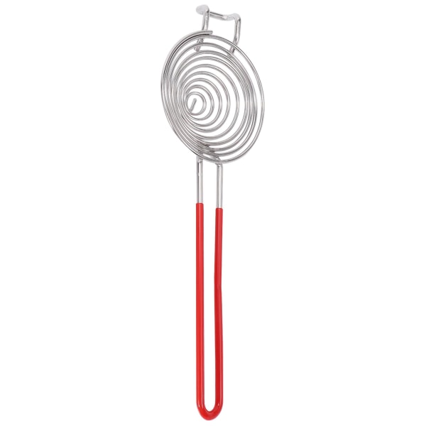 Æggeskilleapparat, Rustfrit Stål Æggeblomme Hvid Adskillelsesværktøj, 2 Stykker red  silver