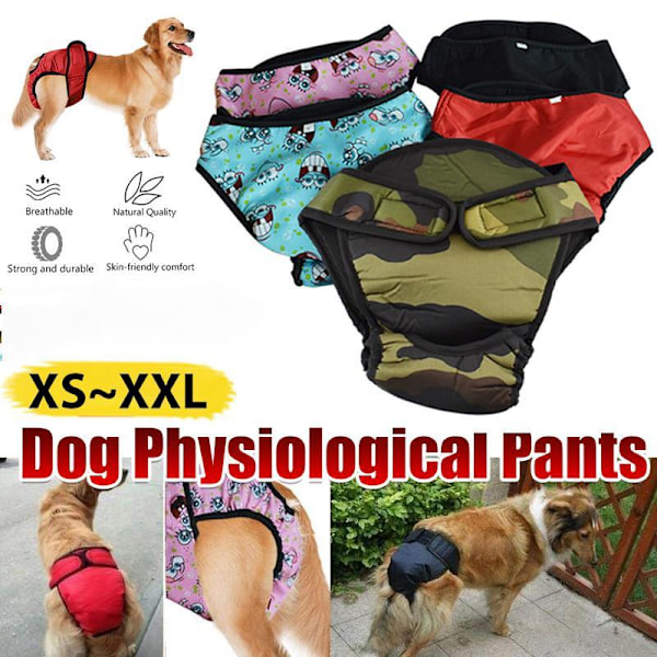 Vaskbar Hundefigur Hundefigur Katteble Hundefigur Fysiologiske Bukser Truser Underbukser Camouflage XS