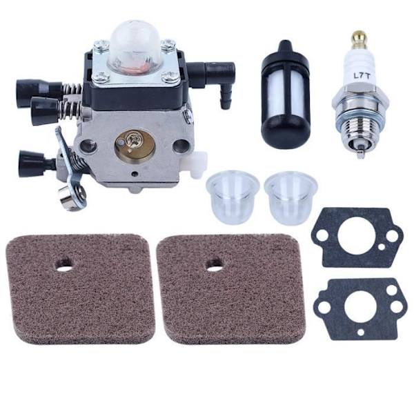 Kaasuttimen ilmansuodatin pohjapolttoainepumppu sytytystulppa sarja yhteensopiva STIHL FS85 FS80 R FS76 FS75 FS74 FC55 FS55 FS46 FS45 FS38