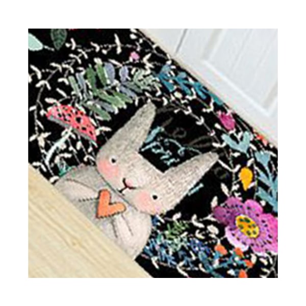 Keittiön matto liukumaton vedenpitävä keittiömatto ja matto ergonomisesti mukava seisomamatto-sarjakuva kani
