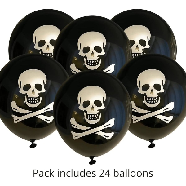 Piratfestballoner - kranium og korsknogler til en forvirrende bash