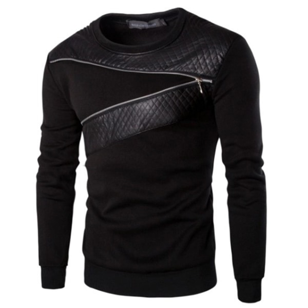 Herr Toppar Sweatshirt Jumper Pullover Black 2XL