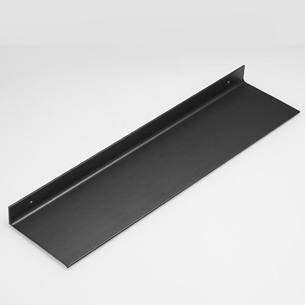 Metal væghylder, sorte flydende hylder, badeværelsesstativer, vægdisplayhylder, køkkenreoler (30 cm Black