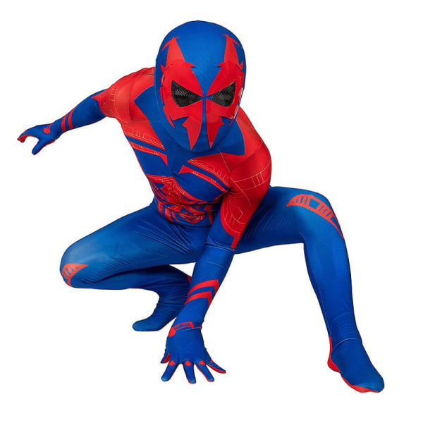 Spiderman Cosplay Kostume til Børn 4-9 År - Bodysuit til Halloweenfest, Flot Kostume, Jumpsuit, Gave 8-9Years