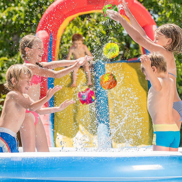 Vannbombe Splash Balls 10 stk Leke Splash Balls Vannkampspill For Barn Basseng Strandfest - Tilfeldig Farge