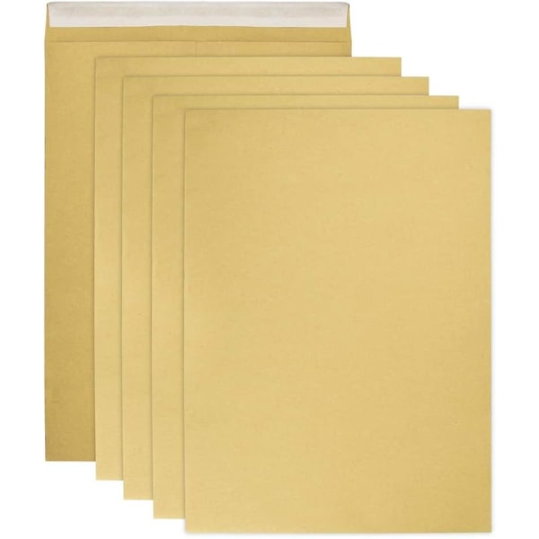 Pakke med 50 konvolutter A4 brune konvolutter Stor foldelomme uden vindue A4