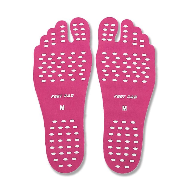 Strandfotdynor Barfota Klibbiga Osynliga Skor Stick On Fotdynor Dekaler Halksäkra Vattentäta Unisex Fotdynor 4 par Botao