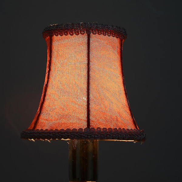 Lampe Skærm Kludstof Lampeklokke Dækker Lampeklokke Tilbehør Hjem Dekoration Passer Til Vægslampe Big Red