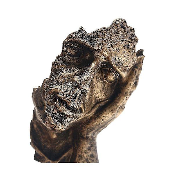 Abstrakt ansikte staty Resin Figur Skulptur Ornament Hemmakontoret konstdekor B