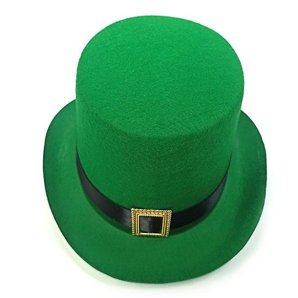 St Patrick's Day Leprechaun hatt med metall spänne -ES