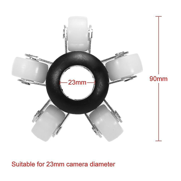 Nytt 90 mm styrhjul Cover för 23 mm inspektionskamera för avloppsrörledningar