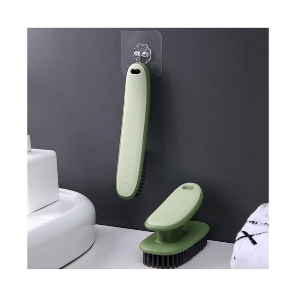 Tvättborste Skorengöringsborste Skrubbningsborste för fläckar, Hushållsrengöring Kläder Skor Skrubbning, Hushållsrengöring - Grön