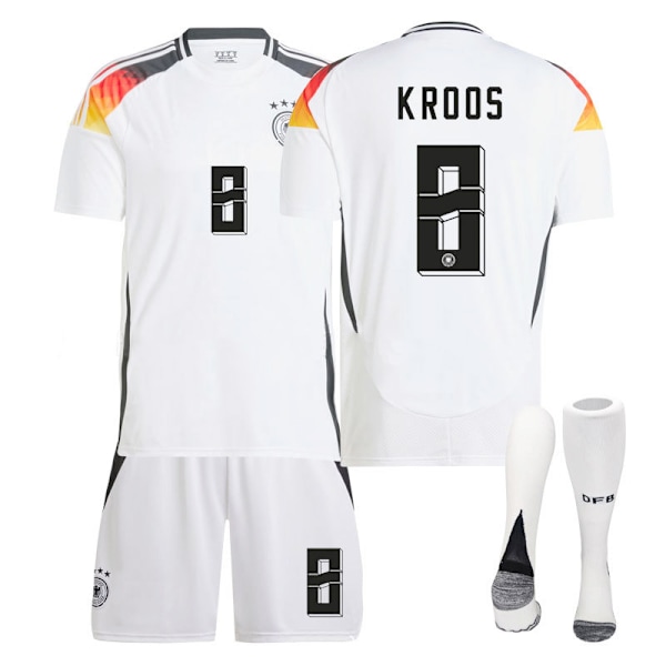 2425 Tyskland hemmatröja Kroos kostym fotbollströja A 20(110-120cm)