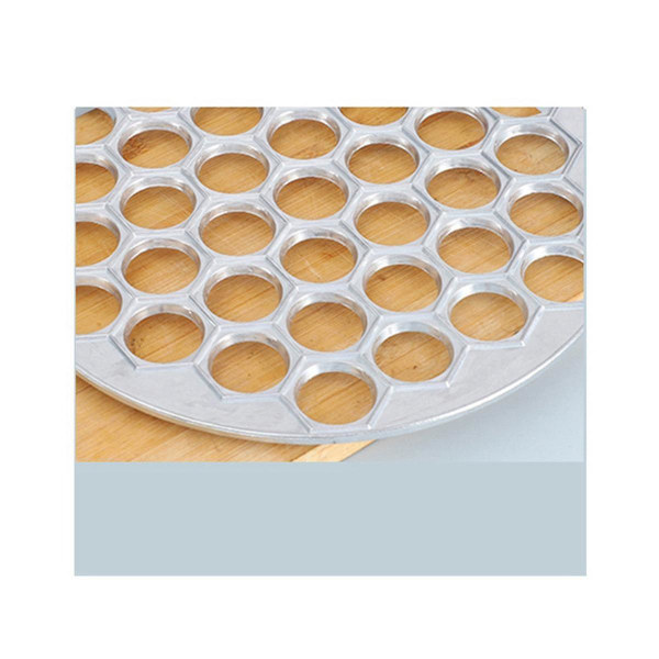 Husholdnings Rund Dumpling Form 37-huls Dumpling Artefakt Doven Dumpling Maker Aluminium Legering Dumpling Silver