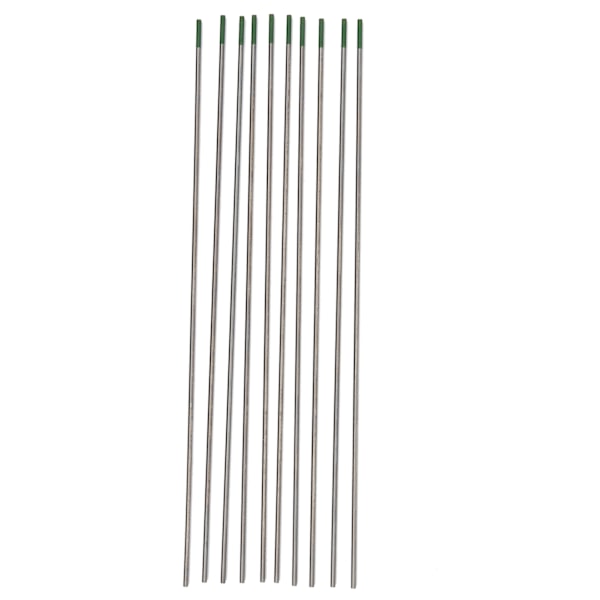 10Pcs WP Rod Tungsten Electrode Arc Needle for Welding Thin Aluminum Steel Green 1.6mm