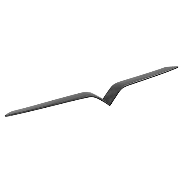 Frontgitterdeksellist Dekorativt Deksel i Tørr Karbonfiber Grillstrim Klistremerke Passer til Tesla Model X 2016‑2021