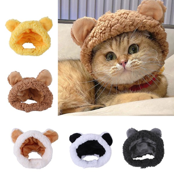 Pet Cap Bear With Ears Hat Cute Costume Party Accessories For Cat And Dog Camel