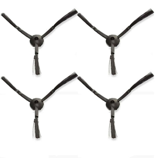 4 X plast sidoborste kompatibel Medion Md 16192 Md 18500 Md dammsugare Black