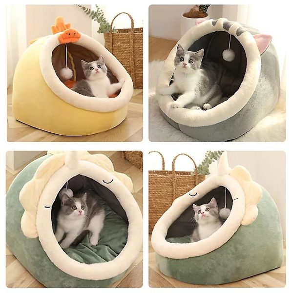 Kissankoko Koti Kennel Pesä Pyöreä Lemmikit Nukkumisluola Kissankoko Sängyt Lemmikki Kori Mukava Kissankoko Lepopaikka Tyyny Kissankoko Koti Teltt Koiran Koti A M(40X40X32cm)
