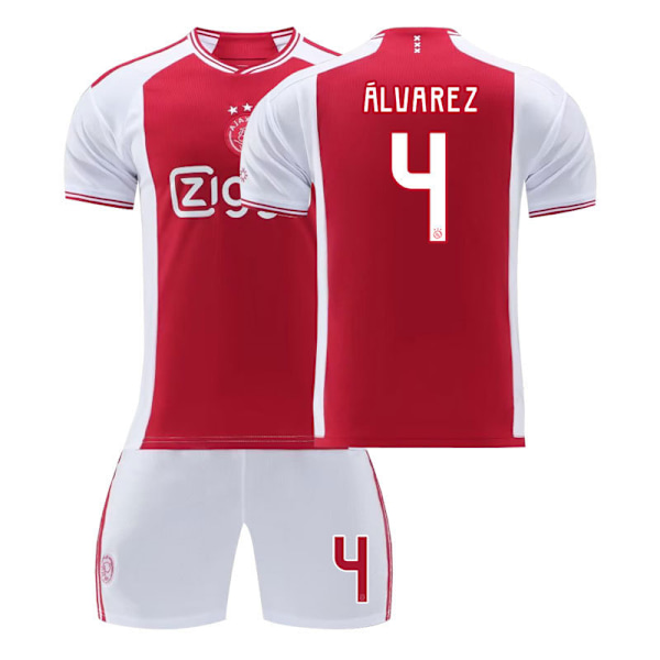 2324 Ajax hjemmefodboldtrøjesæt-4Nummer 16(90-100cm)